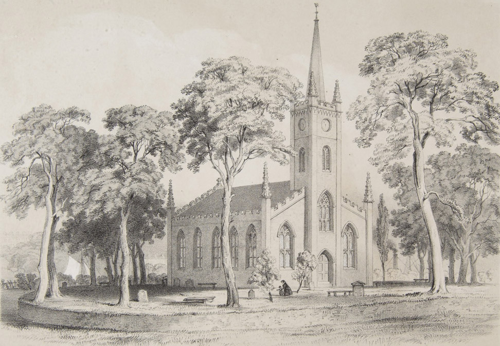 Govan Parish Curch 1826-1884, Sketch by A. J. Macpherson